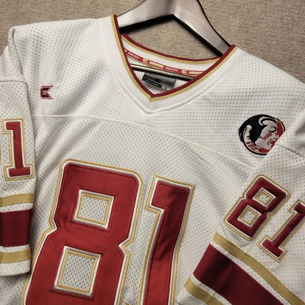 Colosseum Florida State Seminoles Jersey Mens L White Maroon FSU Football 81